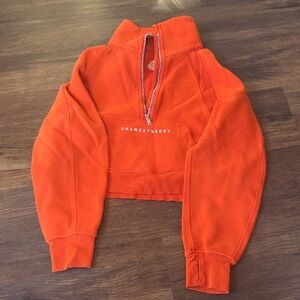 lululemon athletica Orange Sweatshirt